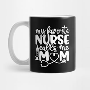 favorite nurse - inspirational quote (white) Mug